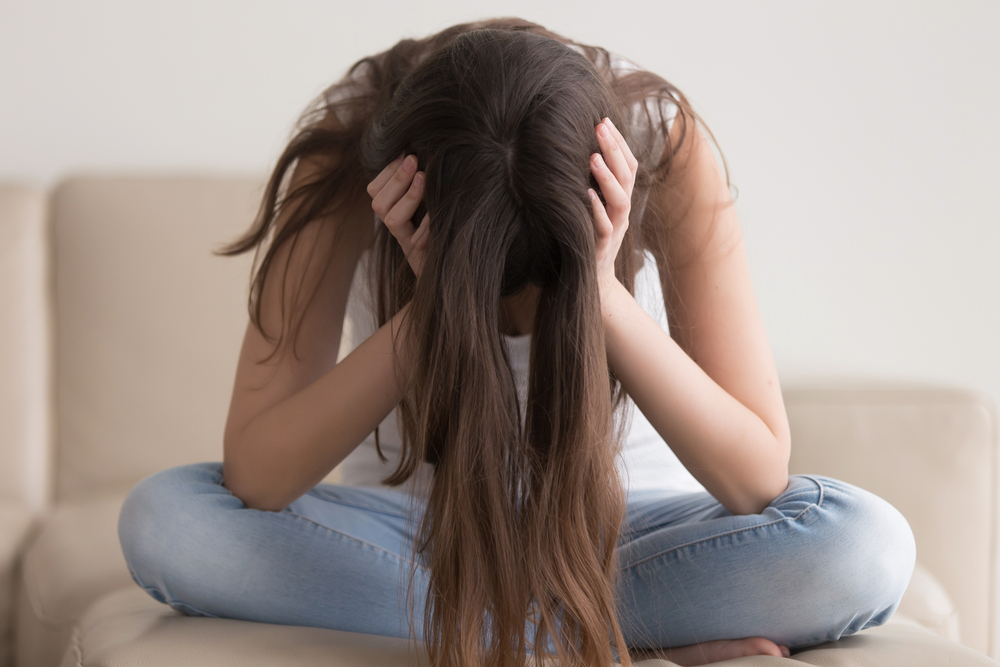 addicted heartbroken girl experiencing crisis